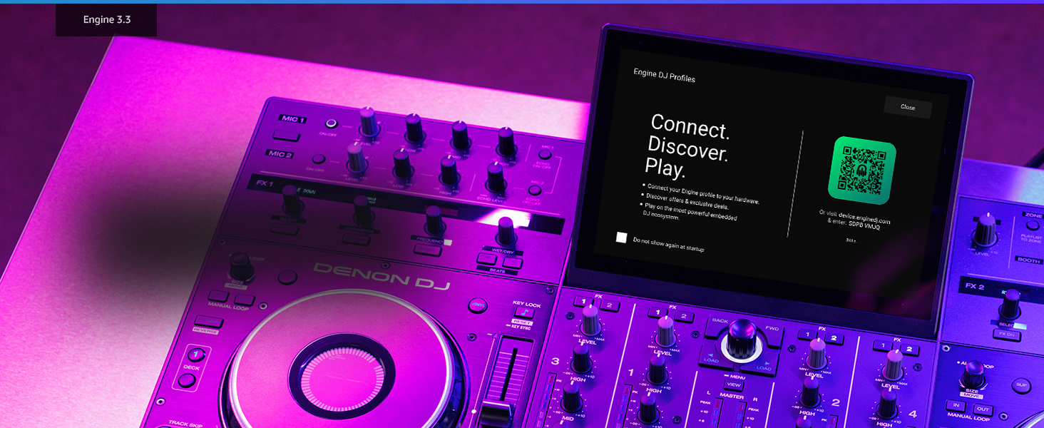 Denon DJ PRIME 4+ - DJ контролер з розділенням STEM, Wi-Fi, сенсорний екран 10.1