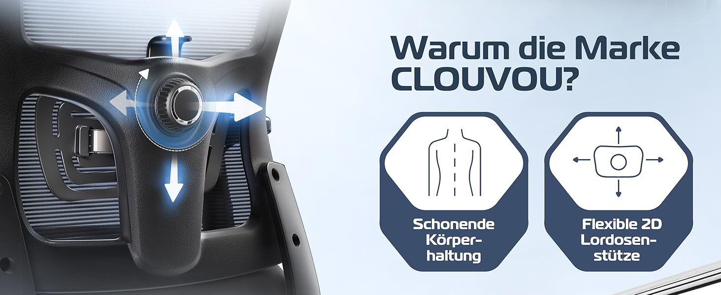 Ергономічне крісло SmartSeat для офісу та дому | Регульоване, 150 кг | Чорний | Комп'ютерне крісло, ігрове крісло