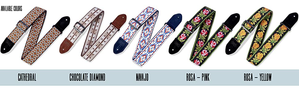 Гітарний ремінь Levy's MSSN80-TAN, поліпропілен, колір хакі (навахо), жаккардова тканина