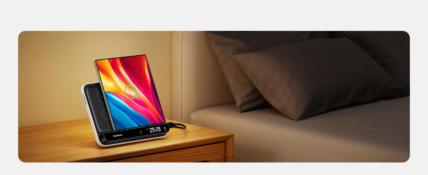 Бездротова зарядка SwanScout 504F для Samsung Galaxy Z Fold (6/5/4/3), Google Pixel 9 Pro Fold, Pixel Fold та Galaxy Buds