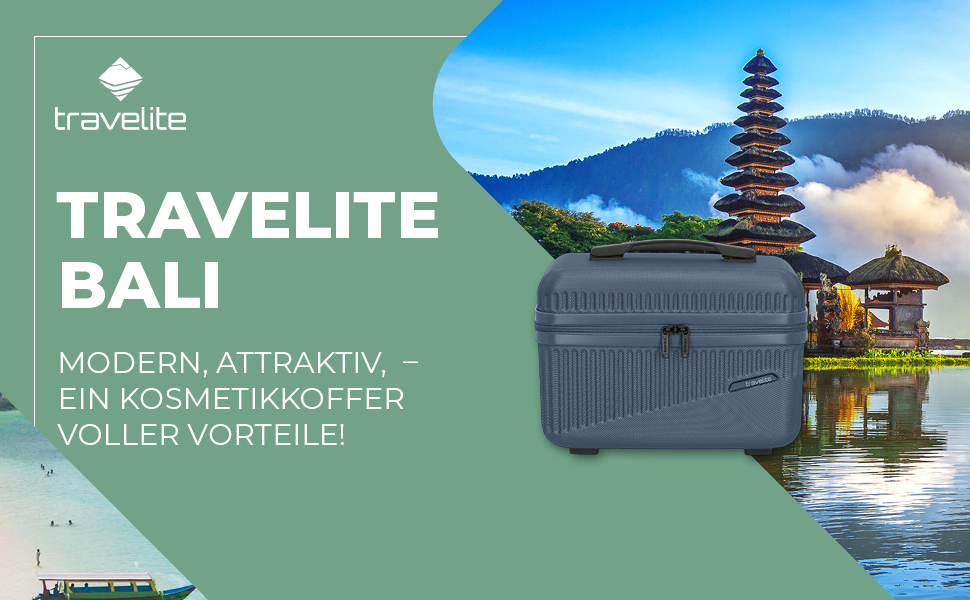 Чемодан Travelite Bali 67 см, середній, 65 літрів, зелений: ABS, TSA-замок, Trolley M