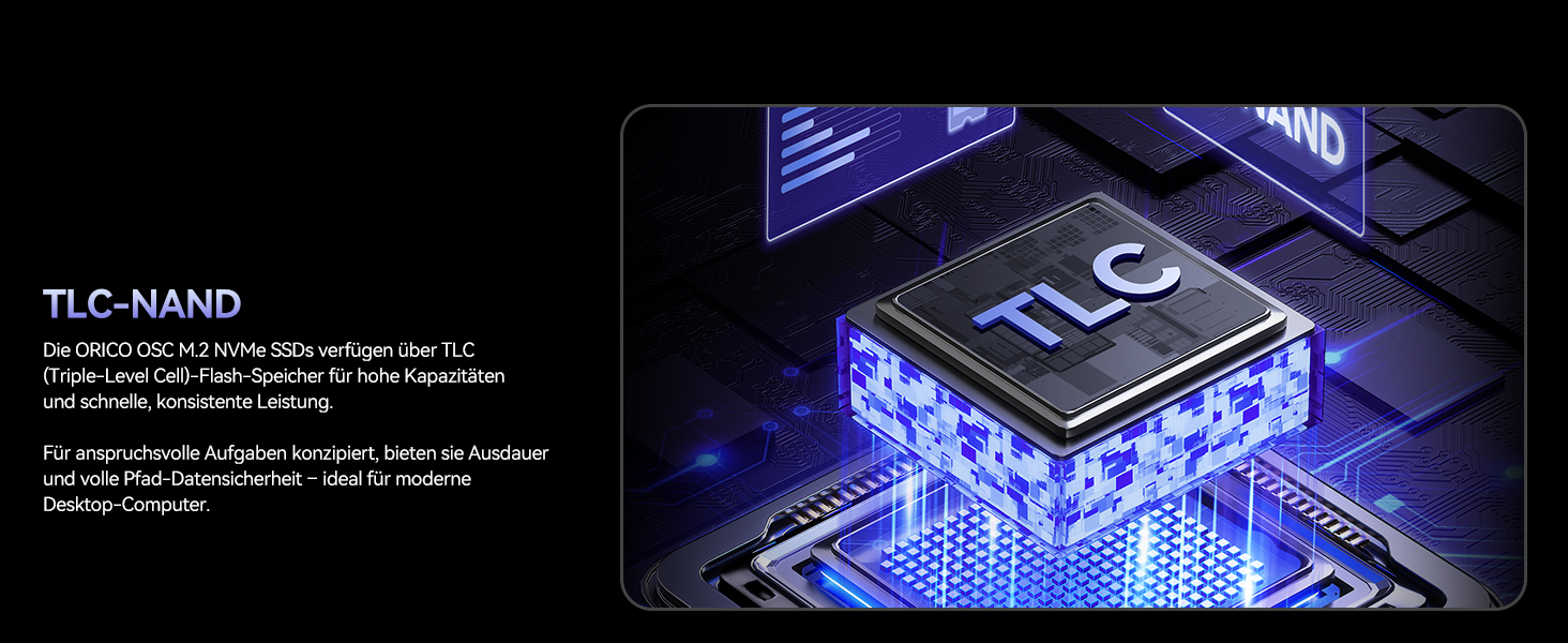 SSD Orico IG740PRO 4TB PCIe 4.0 NVMe M.2 - Швидкість до 7100 МБ/с, 3D NAND TLC, з радіатором для ПК, ноутбука та PS5