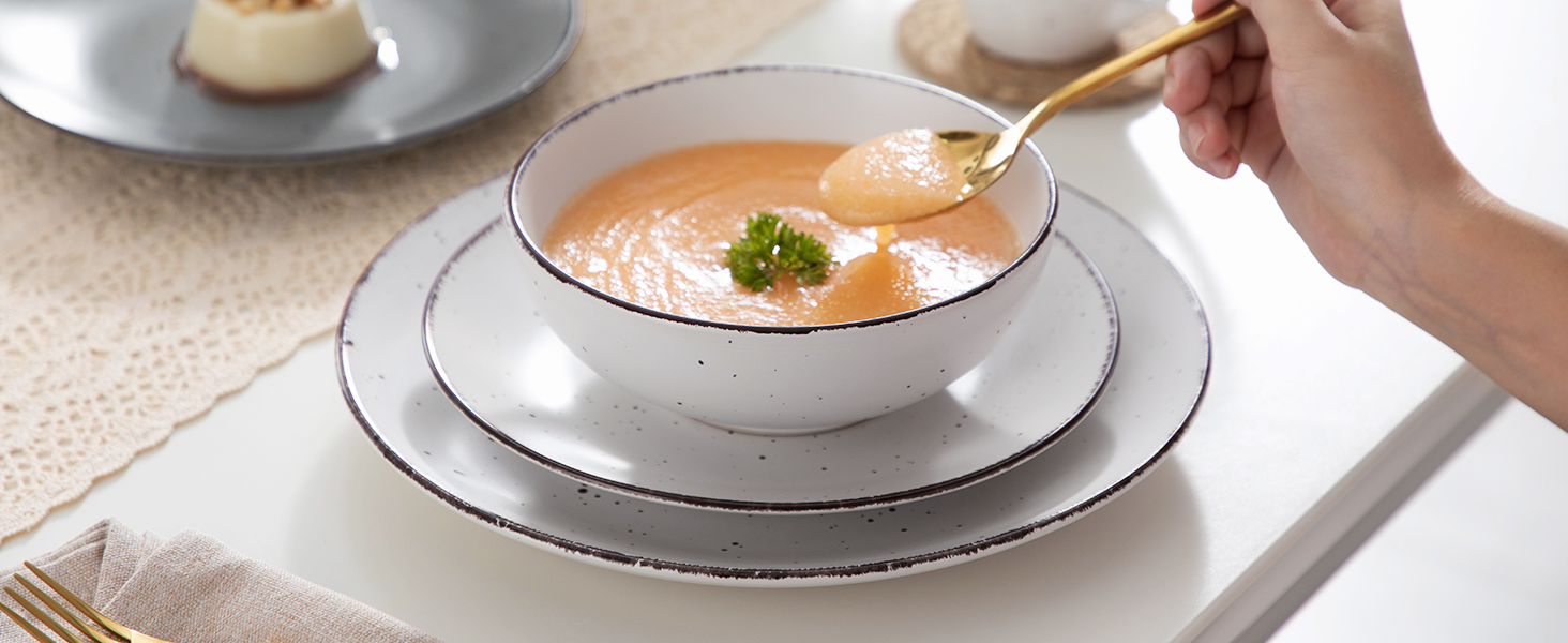 Сервіз столовий Steingut vancasso MODA, 48 предметів, вінтажний стиль, для 12 осіб