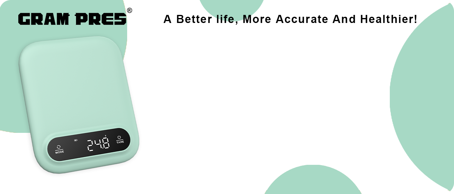 GRAM PRES Digitale Lebensmittelwaage: Кухонні ваги електронні, 5 кг/0.01 г, з LED-дисплеєм та функцією тарування