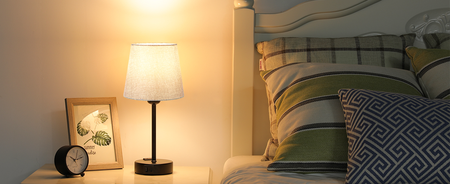 Настільна лампа Kakanuo з торшером, 2 шт., з USB-портами A+C, диммер, LED, для спальні, вітальні, дитячої кімнати, офісу (сірий/чорний)