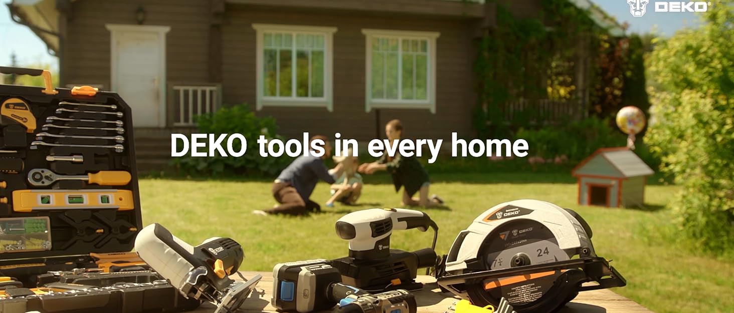 Набір інструментів DEKO 186 шт. з акумуляторною дрилі: набір інструментів 20V для дому та дрібного ремонту
