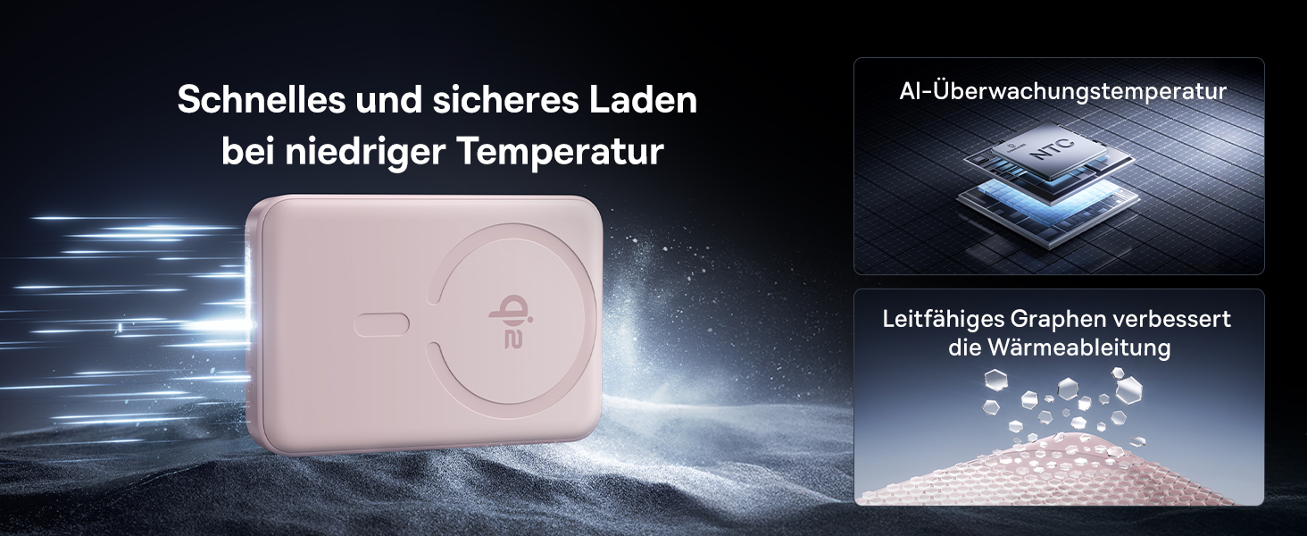 Power Bank Baseus EnerFill Qi2 MagSafe 10000mAh з PD 22.5W та бездротовою зарядкою 15W (Рожевий)