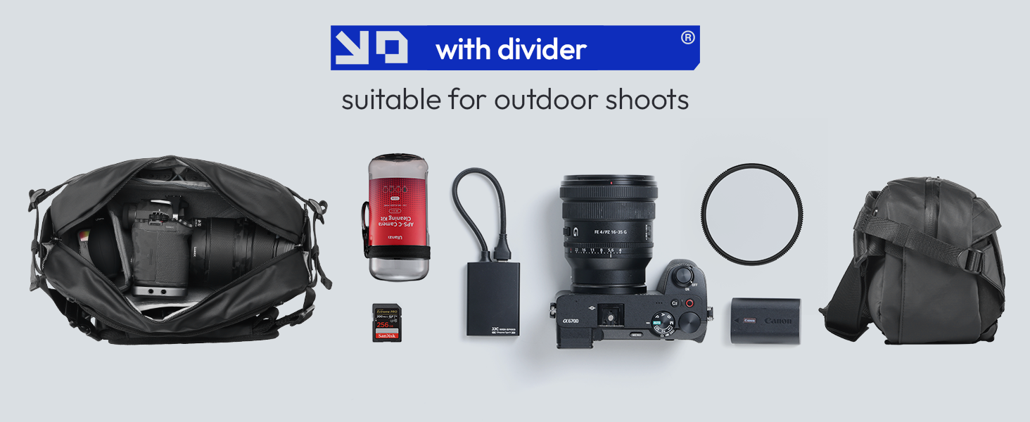 Сумка для камери ULANZI, водонепроникна, з тримачем для штатива, для DSLR/SLR/беззеркальних камер, чорна, об'єм 9 л