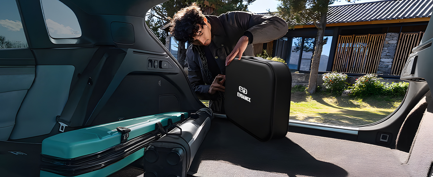 Кабель для зарядки електромобіля Type 2 Schuko, 3.68 кВт, 6.1 м, 6-16A (Чорний)