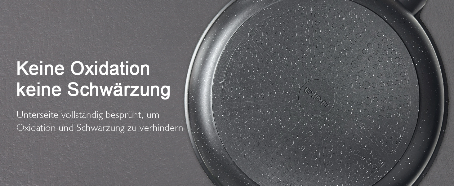 Набір посуду GiPP 17 предметів: каструлі та сковороди з антипригарним покриттям, сірий колір