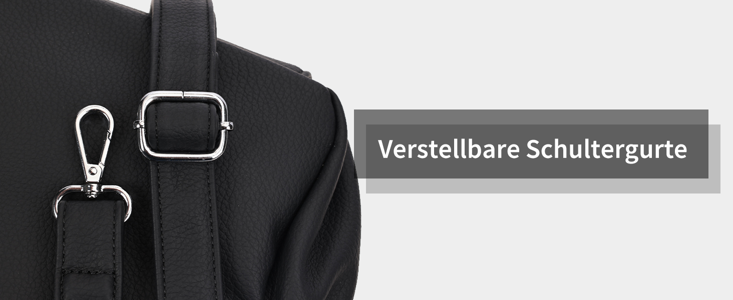 Сумка жіноча KL928 через плече, велика, чорна, PU шкіра, з багатьма відділеннями