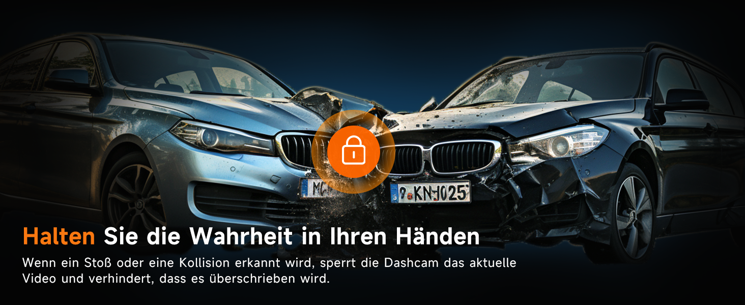 Автомобільний відеореєстратор E-YEEGER 2.5K 1440P з WiFi, IPS екраном 1.47