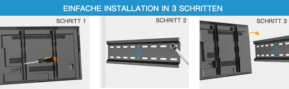 Настінне кріплення для телевізора PERLESMITH Ultraslim 26-75 дюймів, VESA 400x400, до 52 кг