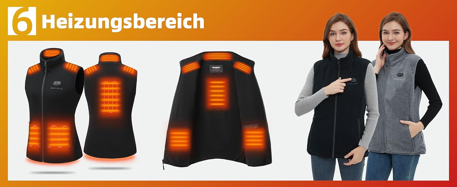 Жіноча грівачка з підігрівом - тепла жилетка з акумулятором 7.4V, жилетка для полювання. Чорний колір, розмір L