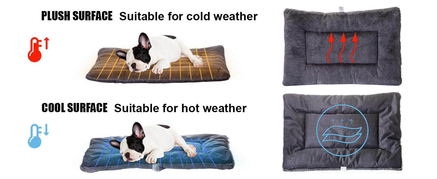 Лежанка для собак Petschat, 61 x 46 см, сіра - водонепроникна підстилка для собак та котів