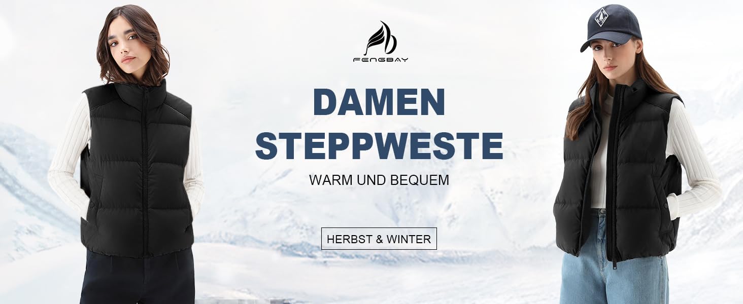Жіноча жилетка Fengbay Reitweste: безрукавна, з коміром-стійкою, легка, стьобана, з утеплювачем, для осені та зими, чорна, розмір M