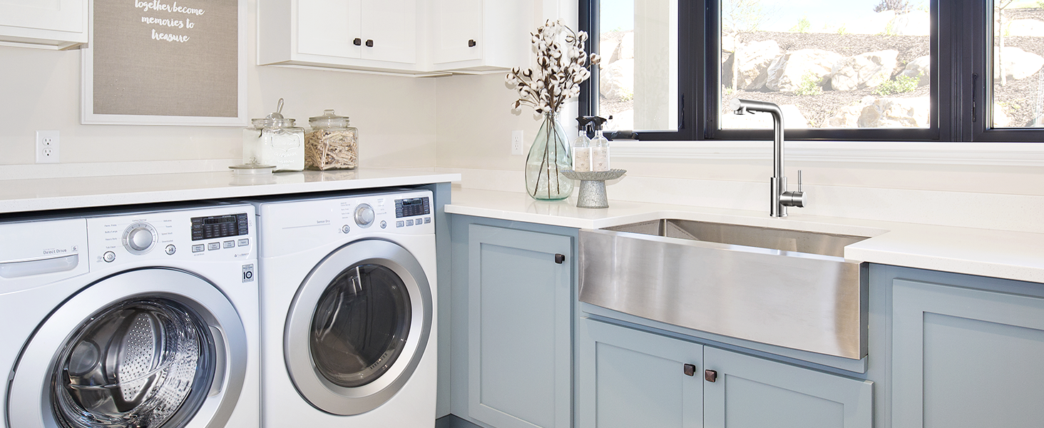 Змішувач кухонний висувний CECIPA з донним виливом, нержавіюча сталь, 2 режими, 360° оберт, високий тиск