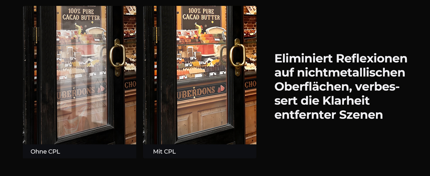 Поляризаційний фільтр K&F Concept 82mm CPL HD з багатошаровим покриттям Nano-Xcel (з кришкою об'єктива)