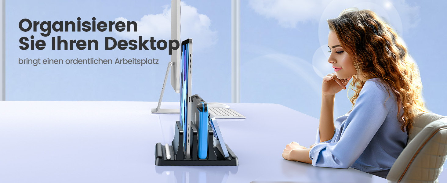 Підставка для ноутбука VAYDEER вертикальна, 3 в 1, для MacBook, iPad, Tablet, Notebook до 17.3