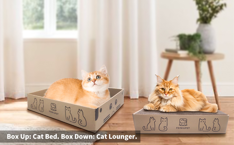 Набір когтеточок для котів (3 шт.): велика когтеточка з будиночком, довговічна двостороння гофрокартонна поверхня, іграшка для дому, безпечна та чиста