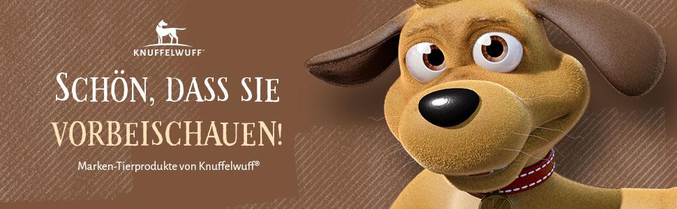 Шкіряний нашийник для собак Knuffelwuff 13967-013 Detroit, чорний, обхват 40-48 см