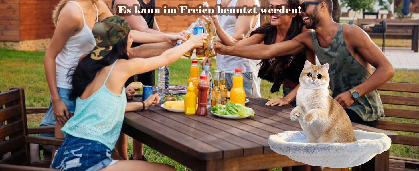 Кішка гамак ліжко кошик для сну, м'яке ліжко для котів та цуценят, 45x45 см, з ковдрою та іграшками, до 22 кг