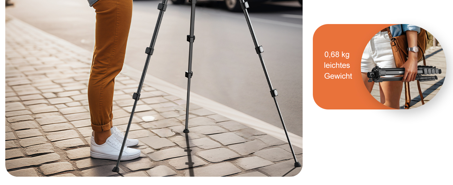 Штатив горизонтальний CAMBOFOTO 185 см для iPhone/камери, гнучкий, для відеозйомки, з сумкою