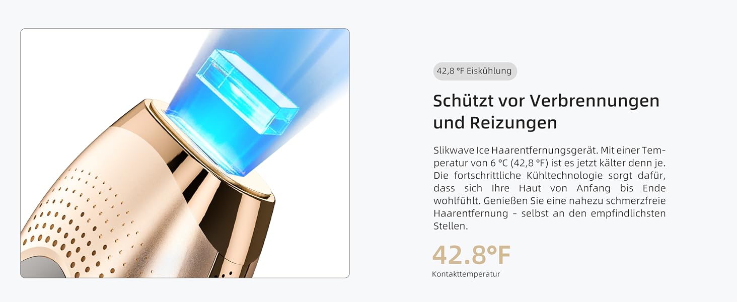 Пристрій для епіляції IPL з охолодженням 6°C, безболісна епіляція для тіла та обличчя, 999 900 імпульсів, 9 рівнів потужності, для тіла, обличчя, зони бікіні