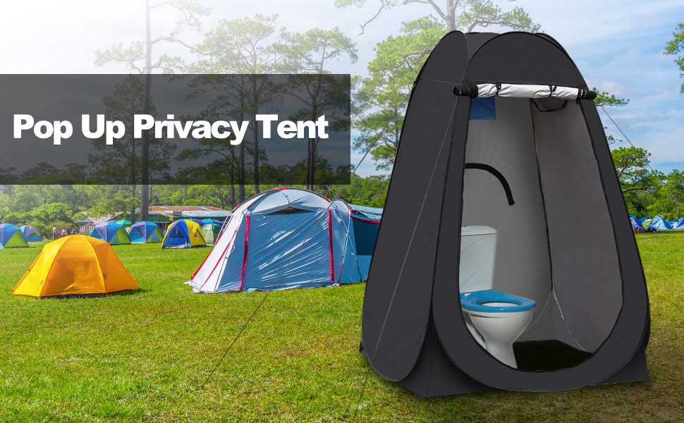 CLIPOP Portable Pop-Up Privacy Tent - Shower, Changing Room for Beach, Camping, Fishing, Hiking - Waterproof, UV Protection, with Carry Bag