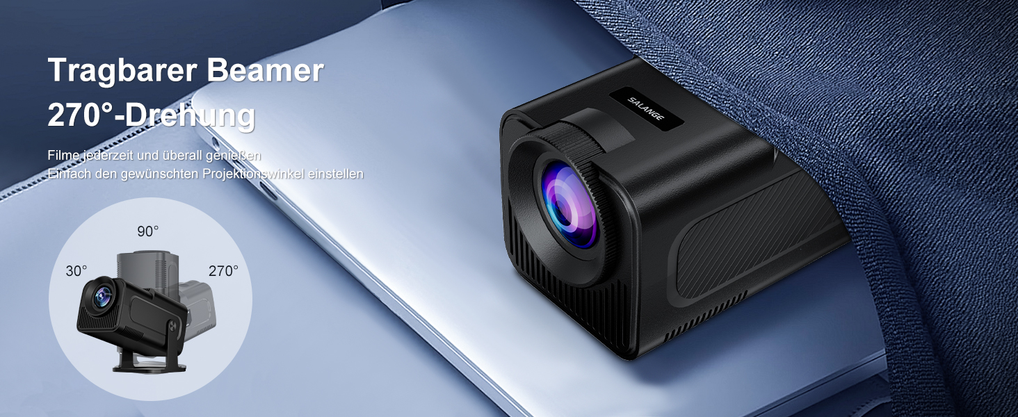 Проектор Sala320max P92Max: 4K, 1080P, WiFi, Bluetooth 5.2, Android 13, Netflix, YouTube, Prime Video, Автофокус