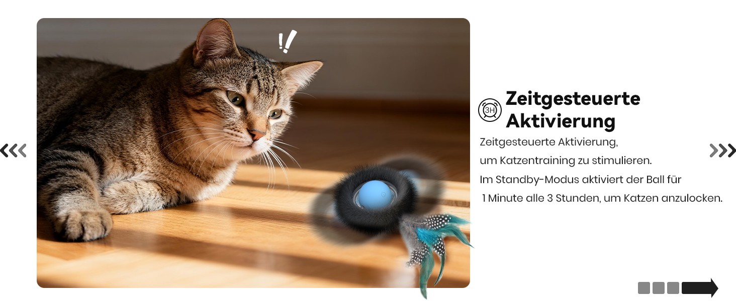 Інтерактивне іграшкове м'ячик для котів з лабіринтом та пір'ям, автоматична іграшка-приховище, мисливська гра, подарунок для кота