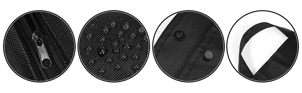 2 місткі мішки для одягу з відділенням для взуття, 120 x 60 см, мішок для одягу на блискавці, водо- та пилонепроникний, складні мішки для зберігання одягу, чохол для одягу, сорочок