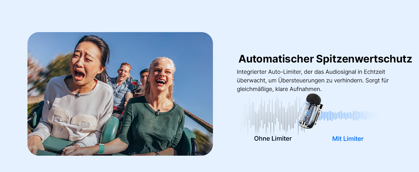 BOYA MINI 2: Бездротовий мікрофон-лавал'єр для iPhone, Android, Vlogging, YouTube, інтерв'ю (Space Silver)