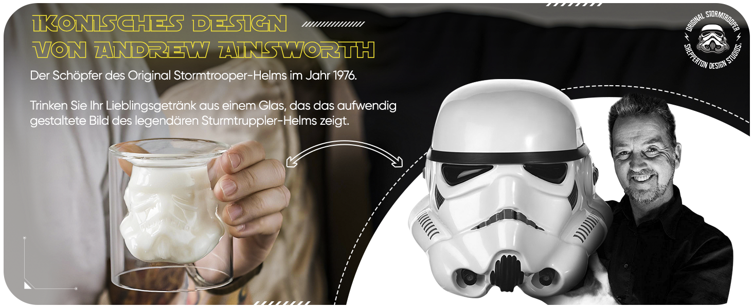 Кружка пивна Stormtrooper (Зоряні війни) 600 мл, прозора, оригінальний подарунок для фанатів