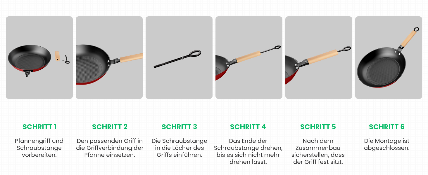 Чавунна сковорода YUTANN для індукції, газу та електроплит (20/24/28 см). Без PFOA/PFAS. З антипригарним покриттям