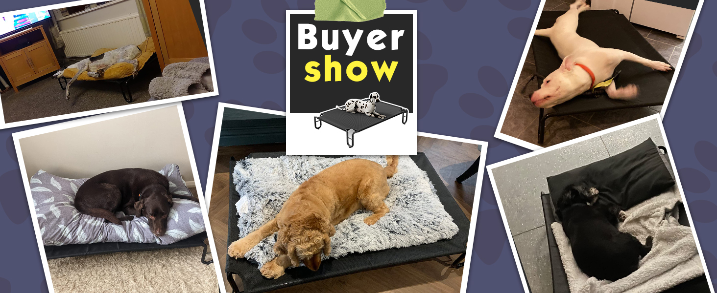 Підвищене собаче ліжко KORIMEFA до 55 кг, Outdoor, миється, для собак середніх розмірів, 122 x 85 x 20 см, з антиковзними ніжками, для дому та саду (XL)