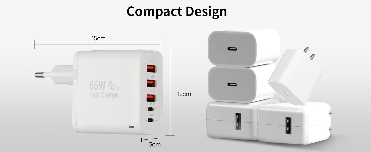 Зарядний пристрій GaN III 140W/100W USB-C 10-в-1, PD, QC20W для MacBook, iPad, iPhone, HP, Samsung Galaxy та інших пристроїв