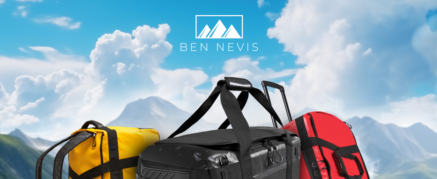 BEN NEVIS Оригінальна дорожня сумка на колесах 80 л – XXL складана спортивна сумка, водовідштовхувальна, міцна, компактна