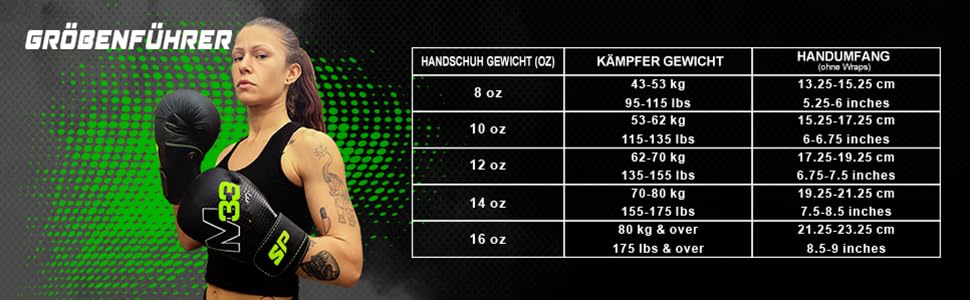 Starpro M33 Boxing Gloves for Powerful Punches & Quick Knockouts - Men's & Women's Boxing Gloves Set, 14oz Matte Grey / Neon Green