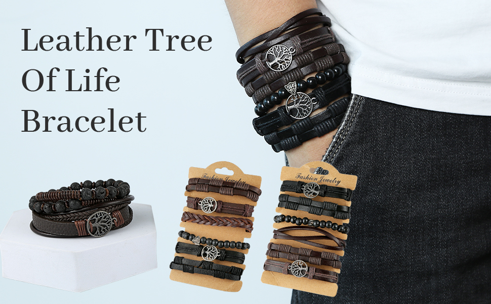 Браслети HZMAN з натуральної шкіри