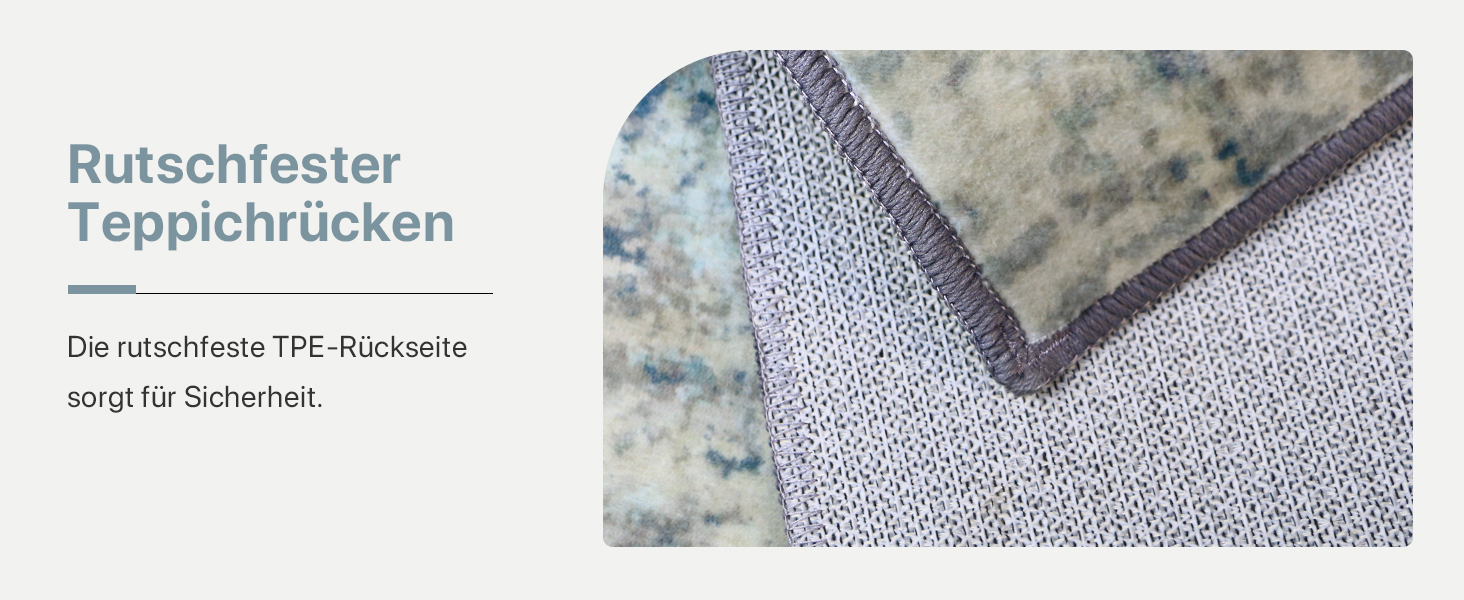 BEIMO Килим для вітальні, абстрактний дизайн, короткий ворс, 120x170 см, блакитний градієнт, для спальні, ванної, їдальні, коридору, антиковзаючі, легко миється