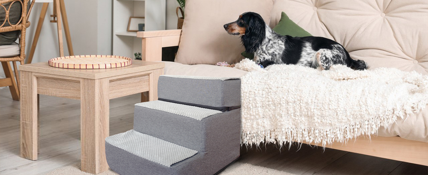 Сходинка для собак та котів Galatée: зручна та безпечна драбинка для дому (4 сходинки)