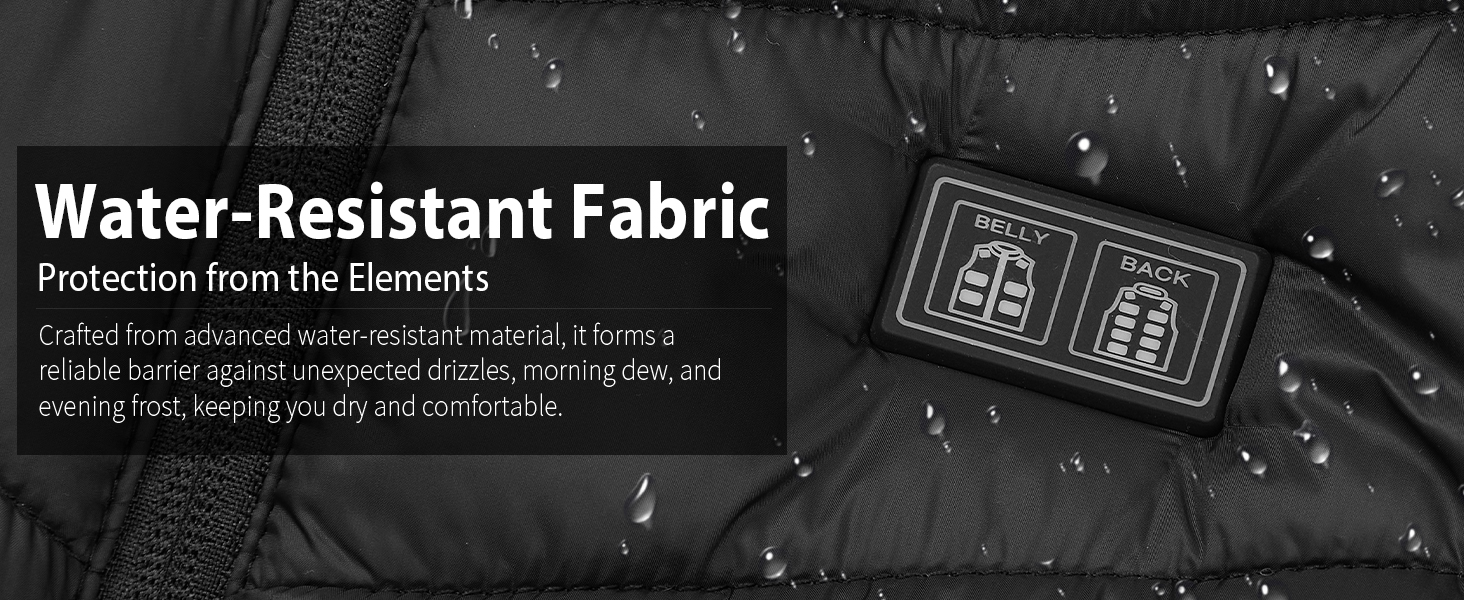 Обігріваюча жилетка для жінок та чоловіків з акумулятором 27000 mAh/7.4V, 17 зон обігріву, 3 режими температури, чорна, M-L