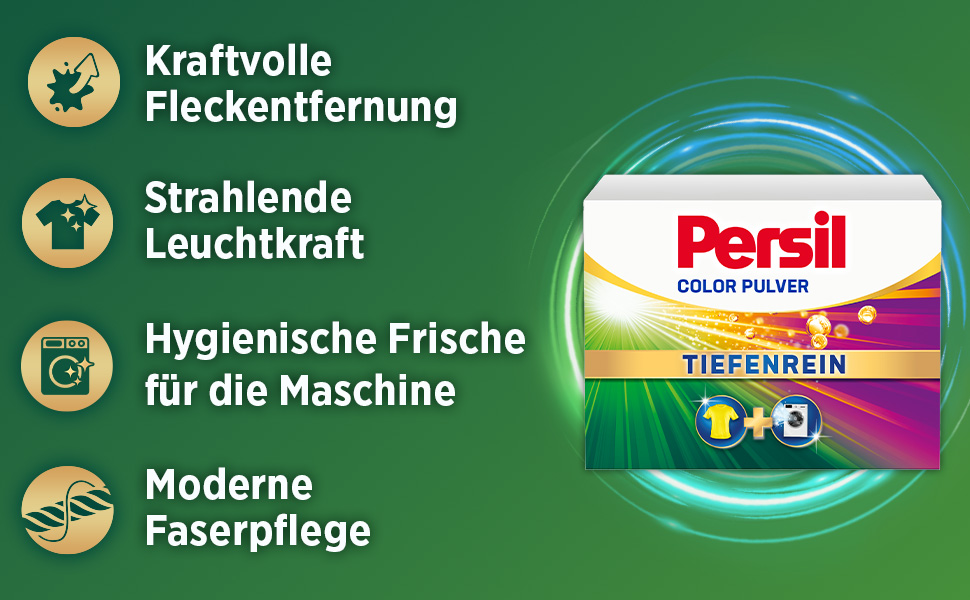 Пральний порошок Persil Color Tiefenrein для кольорових речей, глибоке очищення та гігієнічна свіжість, 130 прань