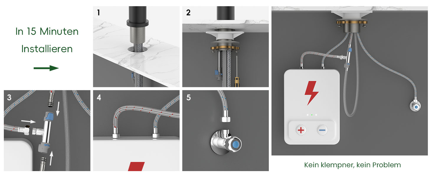 Кран кухонний APPASO 3-х ходовий чорний, 3 в 1 з фільтром, 360° поворотний, 2 ручки, нержавіюча сталь, низький тиск