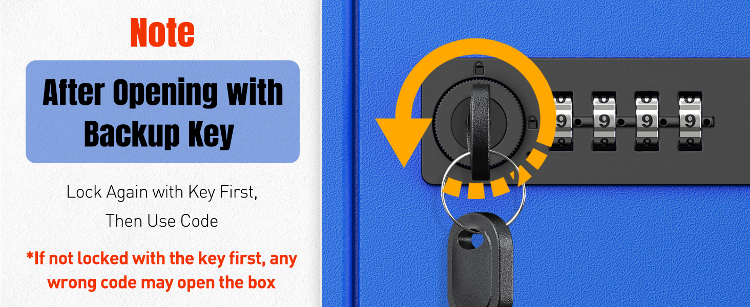 Шкафчик для ключів Uniclife на 60 позицій з комбінацією та ключовим замком, цифровий сейф, органайзер для ключів з регульованими полицями