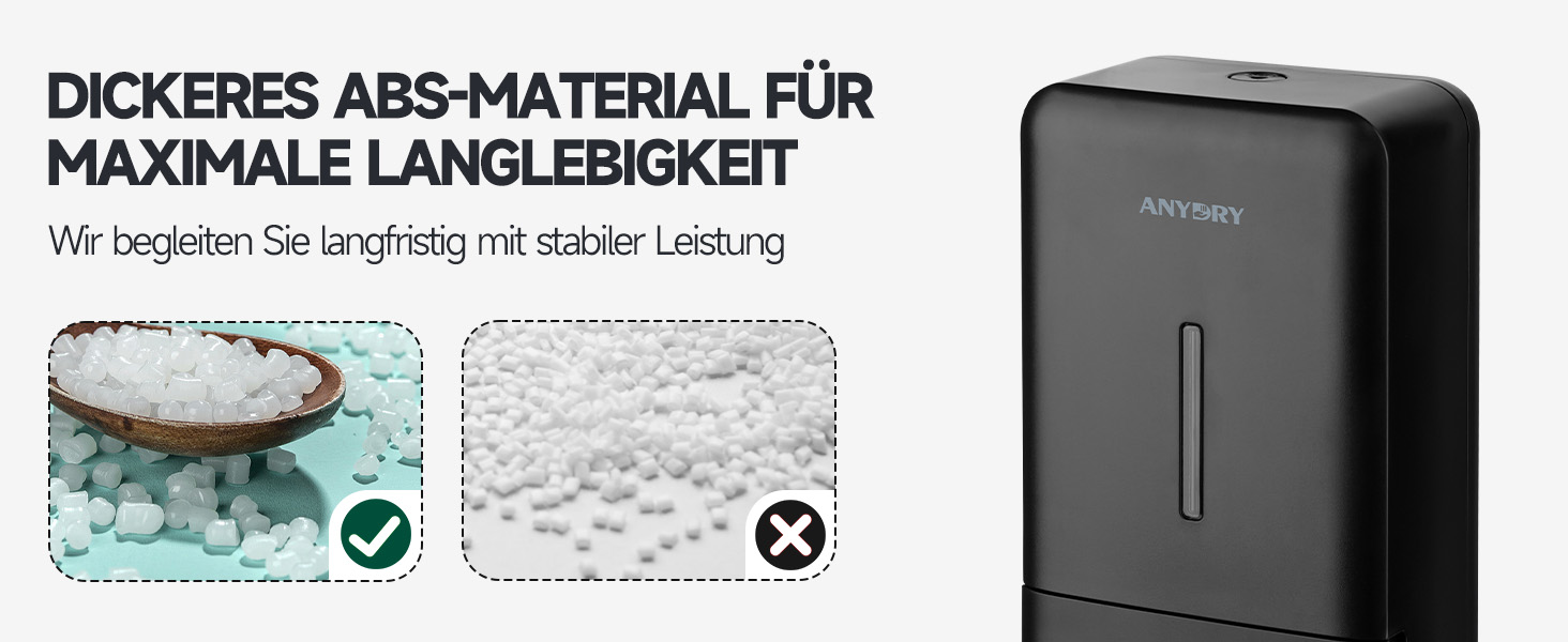 Anydry Ручний Дозатор для Мила настінний, 800 мл, з вікном, чорний 1006