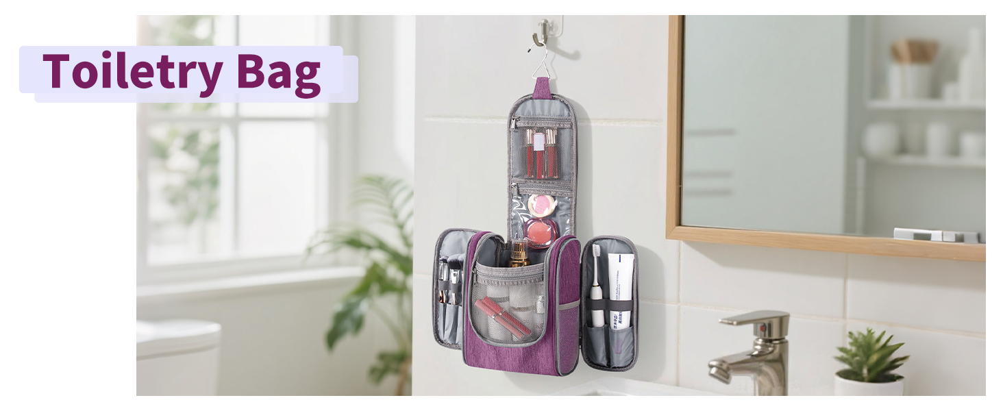 Косметичка для подорожей Narwey Klein: жіноча та чоловіча, для дітей, рожева (компактна)