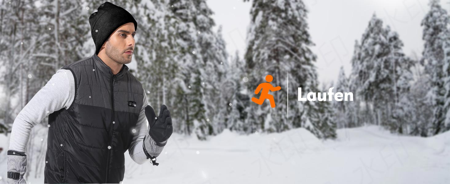 Електрична гріюча жилетка Buba Toys для чоловіків з Powerbank 20000mAh, 21 зона нагріву, 3 режими, для катання на лижах, піших прогулянок та активного відпочинку, XL, сіро-чорний колір