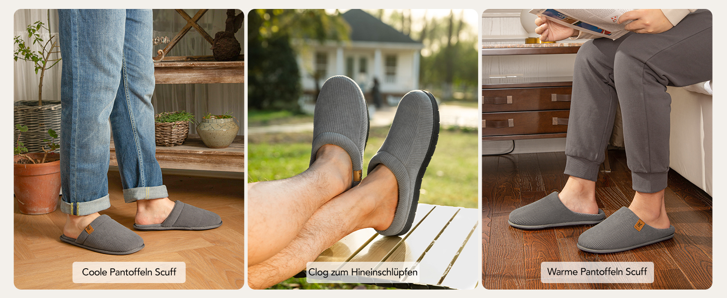 Чоловічі мокасини VeraCosy для дому з піною Memory Foam, зимові тапочки, 44/45 EU, темно-морська блакить